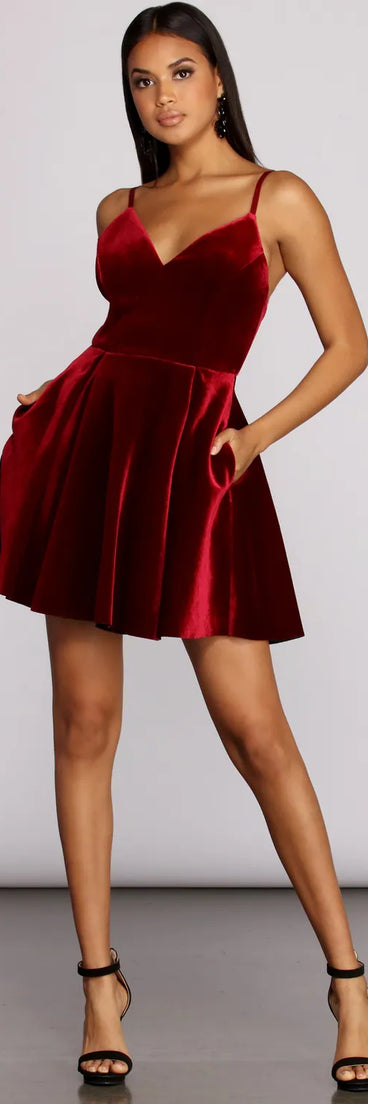 Minivestido de terciopelo Lily Bonded (Aftership)