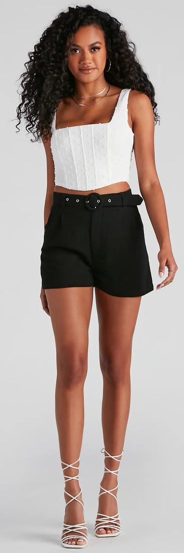 Casual High Waist Linen Shorts (TEST-DoNotEdit)